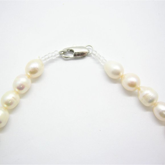 Natural Pearl Necklace and Woodland Earrings Set Wedding Jewelry for Bride - Picture 6 of 12